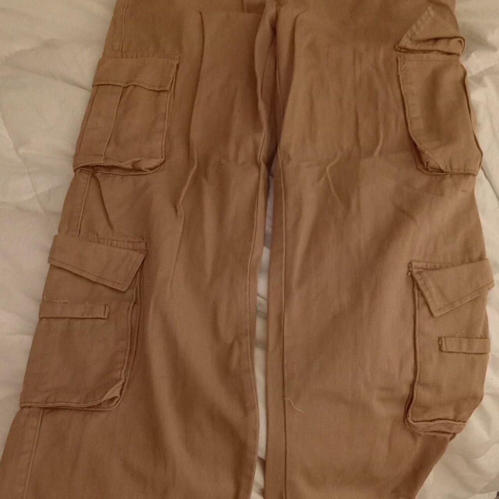 Calvin-klein Women's Tan and Pink Trousers